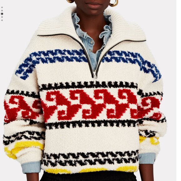Isabel Marant Étoile | Marner Printed Fleece Pullover - Picture 2 of 11